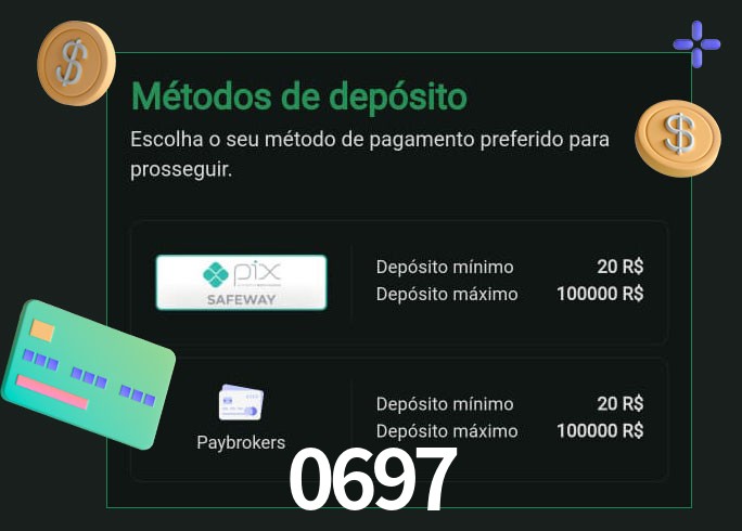 O cassino 0697 oferece uma grande variedade de métodos de pagamento